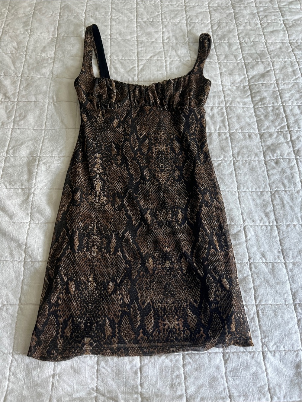 Urban Outfitters Snake-Print Mini Dress